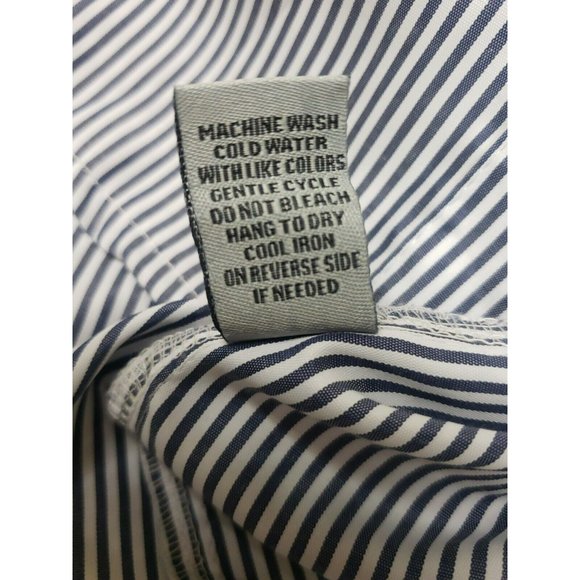 J for Justify Shirt Dress Size Small Embroidered Rose Flowers Striped Floral - Picture 12 of 12